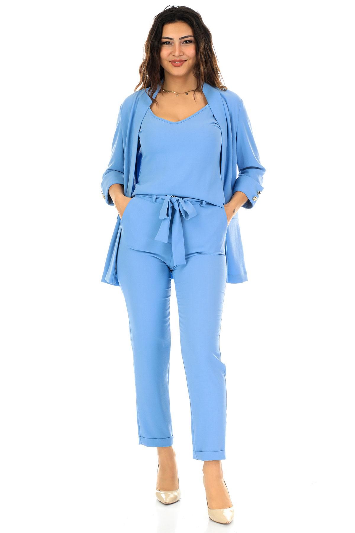 Royxa Plekta Set Naraly Plekto Set Top Pantelona Esarpa Knit Set With Dress And Shawl